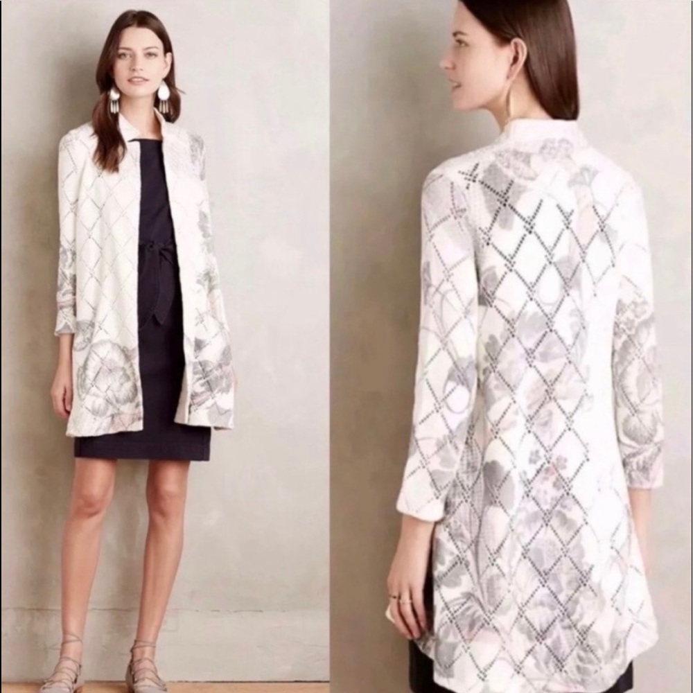 Anthropologie Knitted & Knotted Diamondlink Cardigan